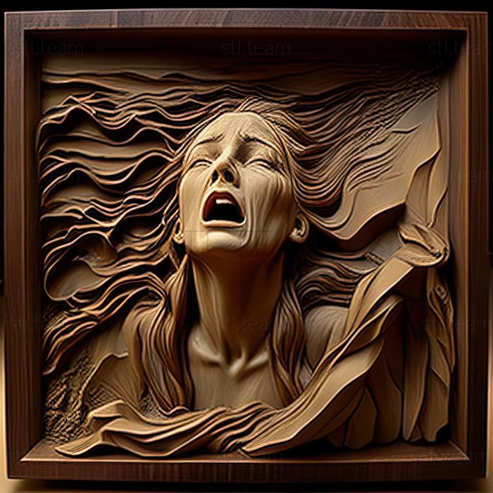 3D модель Джойс Баллантайн, американская художница. (STL)